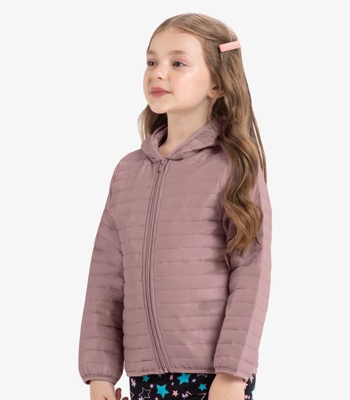 Jaqueta Infantil Feminina Em Microfibra Rovi Kids Rosa