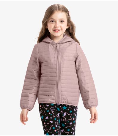 Jaqueta Infantil Feminina Em Microfibra Rovi Kids Rosa