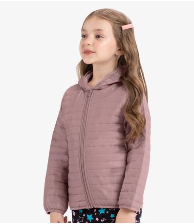 Jaqueta Infantil Feminina Em Microfibra Rovi Kids Rosa