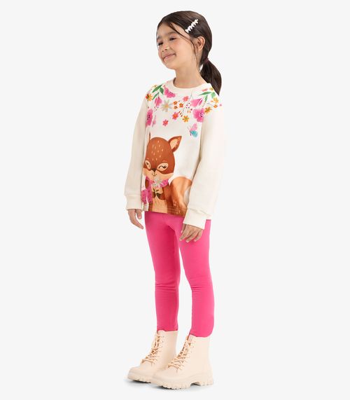 Conjunto Infantil Blusão Com Legging Rovi Kids Bege