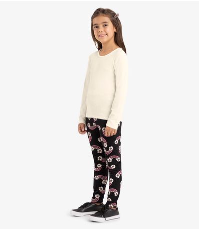 Legging Infantil Estampada Rovi Kids Preto