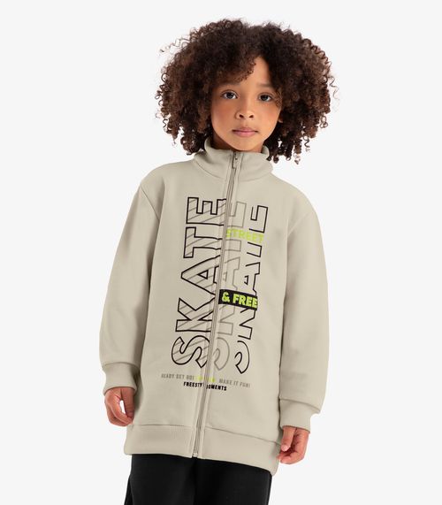Conjunto Infantil Jaqueta Com Calça Rovi Kids Bege
