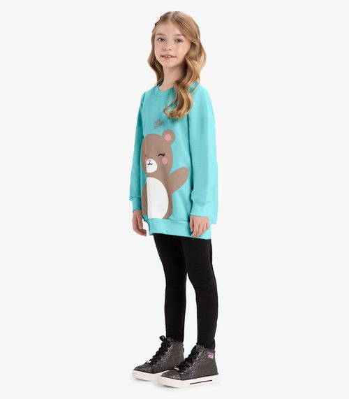 Conjunto Infantil Blusão Com Legging Rovi Kids Azul
