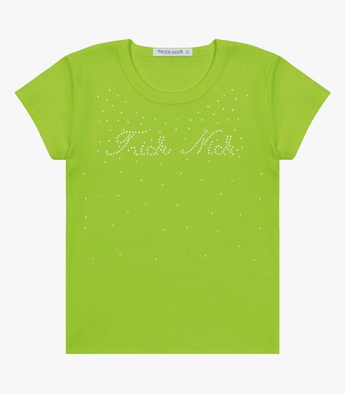 Blusa Infantil Em Ribana Trick Nick Verde