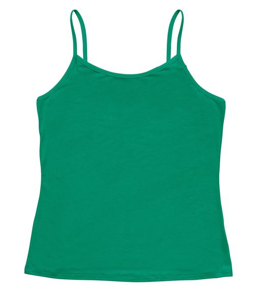 Blusa de Alça Feminina Viscotorcion Básica Rovitex Verde