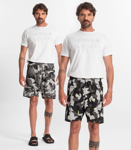 Kit 2 Bermudas Masculinas Estampadas Rovitex Sortida