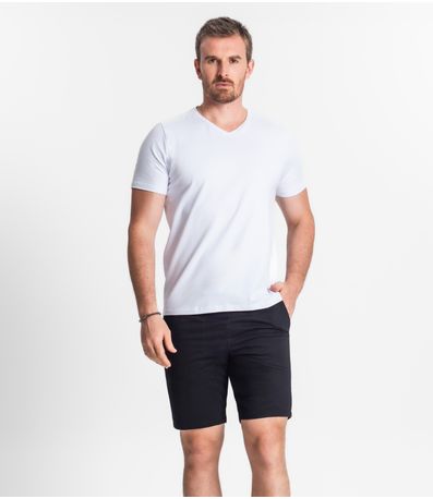 Bermuda Masculina Plus Size Moletom Diametro Preto