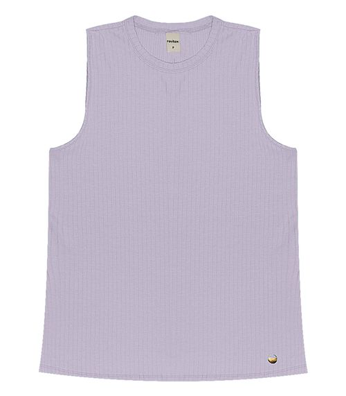 Regata Feminina Ribana Canelada Rovitex Roxo
