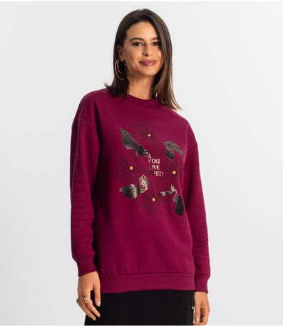 Blusão Alongado Feminino Rovitex Vermelho