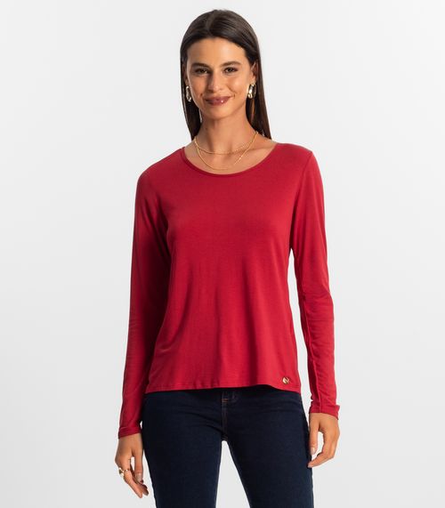 Blusa Feminina Manga Longa Rovitex Vermelho