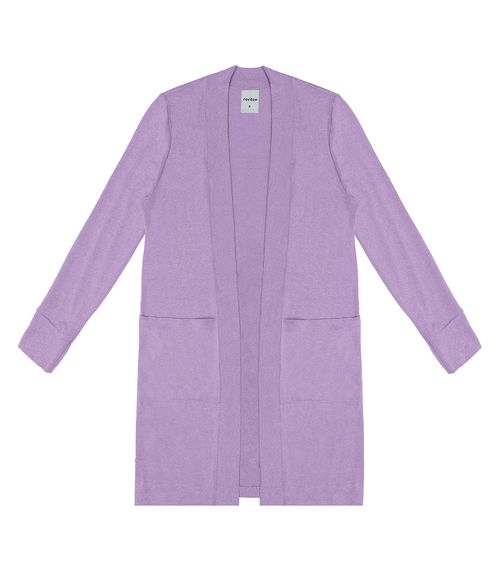 Cardigan Tricot Feminino Rovitex Roxo