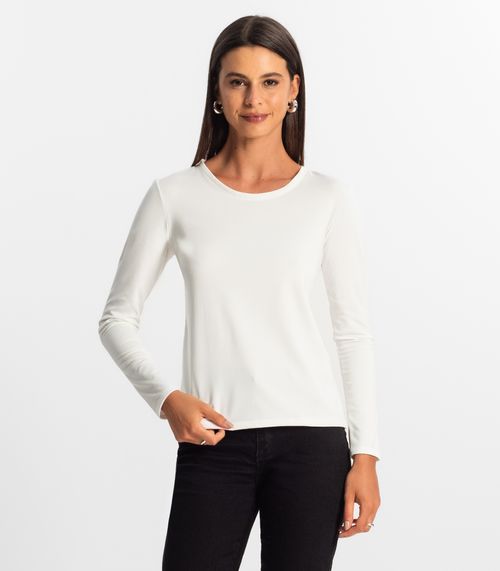 Blusa Manga Longa Feminina Rovitex Bege