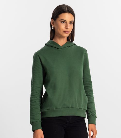 Blusão com Capuz Feminino Rovitex Verde
