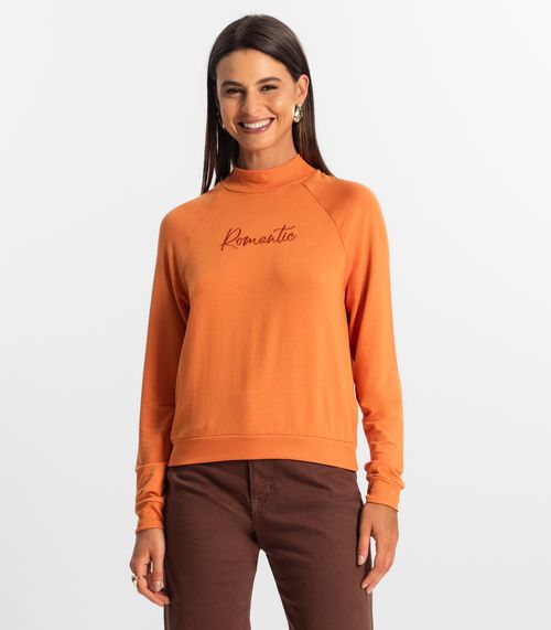 Blusão Raglan Feminino Rovitex Laranja