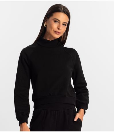 Conjunto de blusão com calça Rovitex Preto