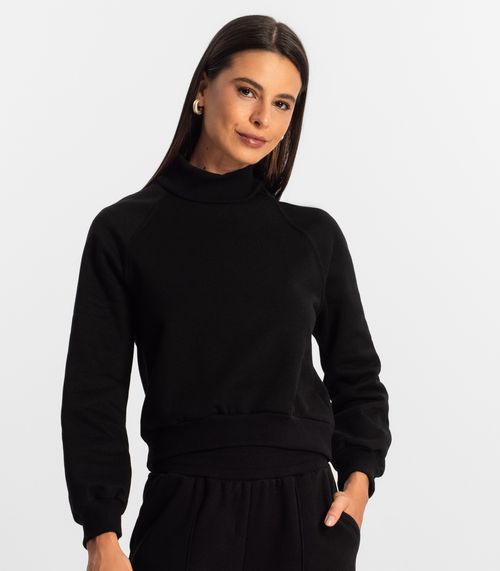 Conjunto de blusão com calça Rovitex Preto