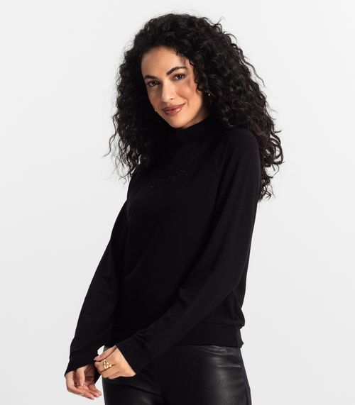 Blusão Raglan Feminino Rovitex Preto