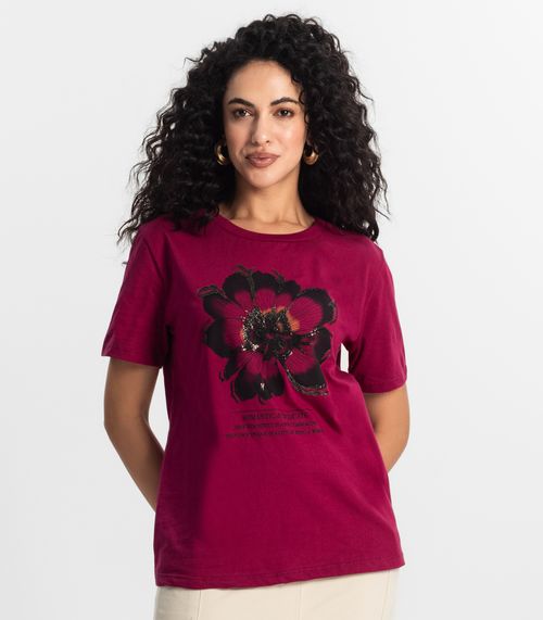 T-shirt Feminina Rovitex Vermelho