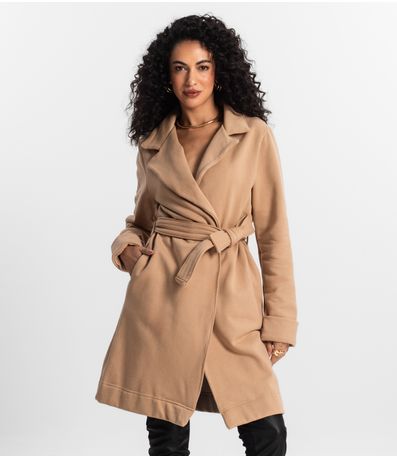 Trench Coat Feminino Rovitex Marrom
