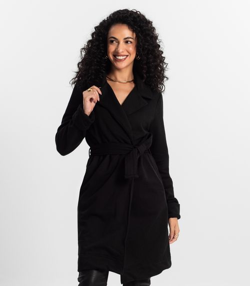 Trench Coat Feminino Rovitex Preto