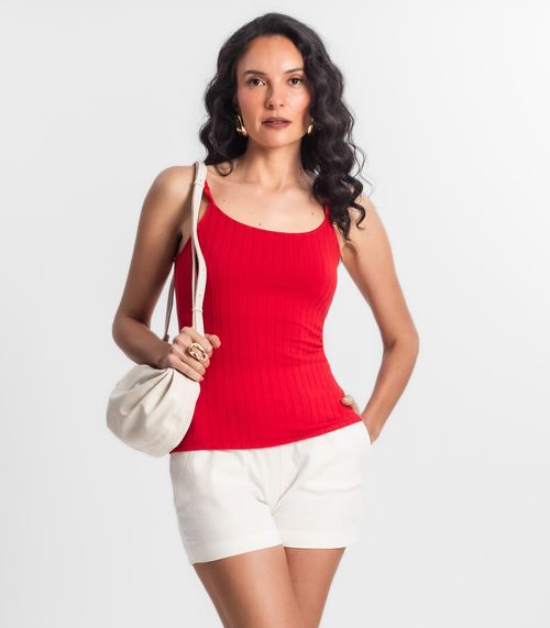 Blusa Feminina De Alça Seletc Vermelho