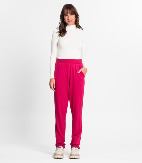 Calça Feminina Em Molecotton Rovitex Vermelho