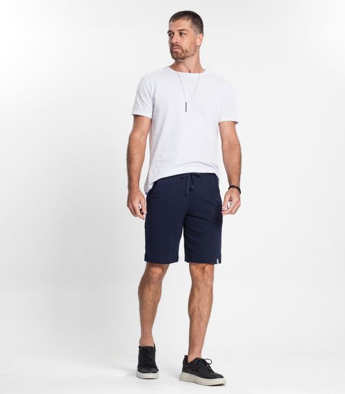 Kit 3 Bermudas De Moletom Masculina Select Azul