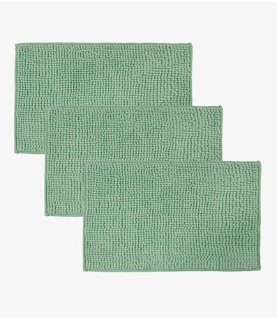 Kit 3 Tapetes Pipoca Microfibra Infinita Cor Verde