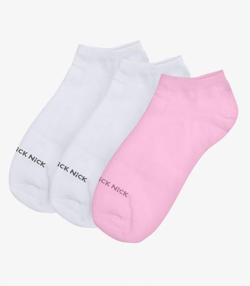 Kit 12 Pares De Meia Soquete Lisas Trick Nick Sortido
