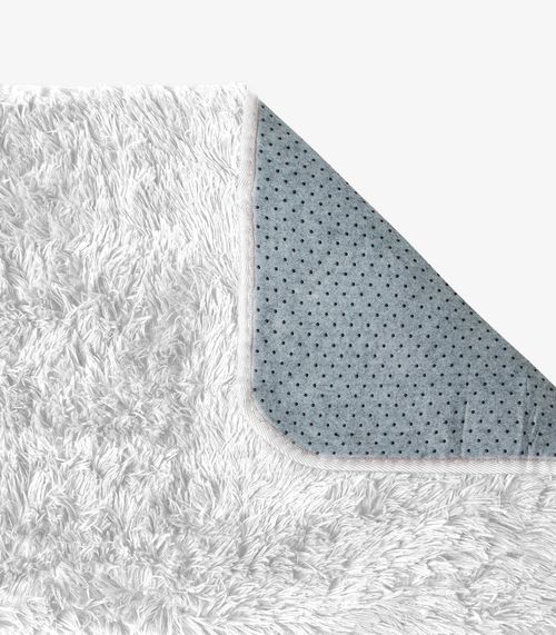 Kit 2 peças Tapete + Passadeira Infinita Cor Branco