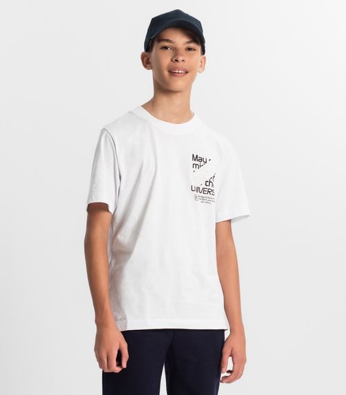 Camiseta Juvenil Masculina Minty Branco