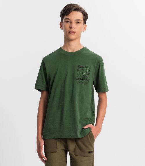 Camiseta Juvenil Masculina Minty Verde