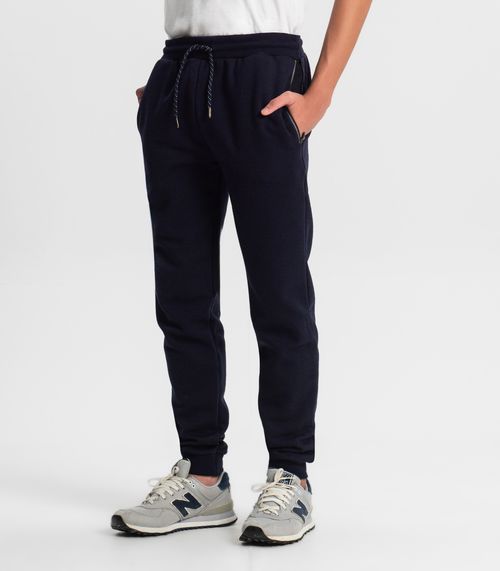 Calça Jogger Juvenil Masculina Minty Azul