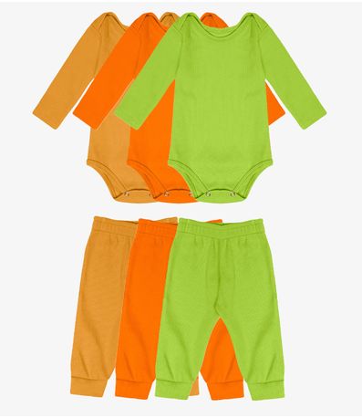 Kit 3 Conjuntos Body com Calça Select Sortido