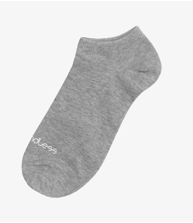 Kit 6 Pares De Meias Soquete Adulto Endless Cinza