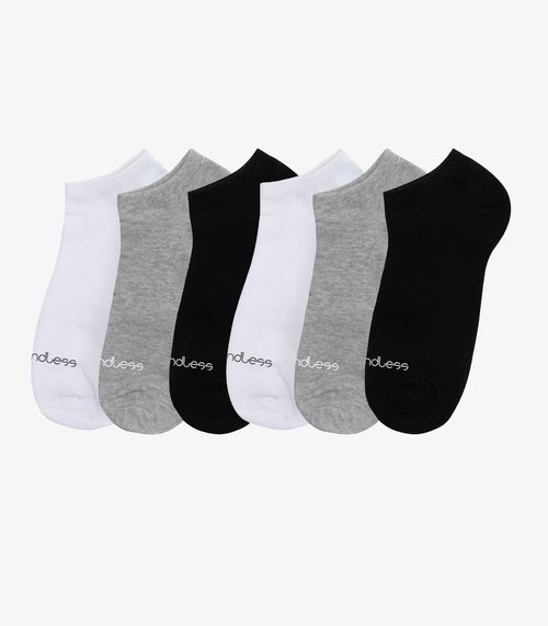 Kit 6 Pares De Meias Soquete Adulto Endless Sortido