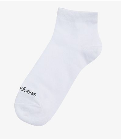 Kit 6 Pares De Meias Cano Curto Adulto Endless Branco