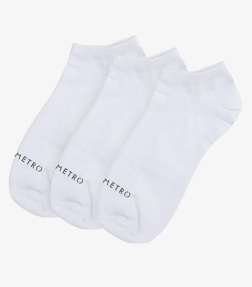 Kit 6 Pares De Meia Soquete Adulta Diametro Branco