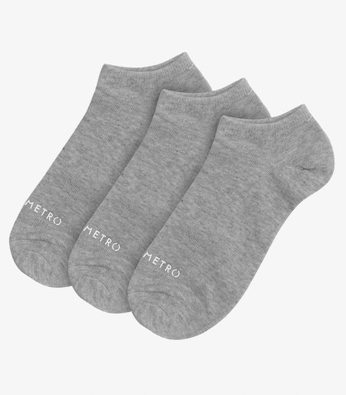 Kit 12 Pares De Meia Soquete Adulta Diametro Cinza