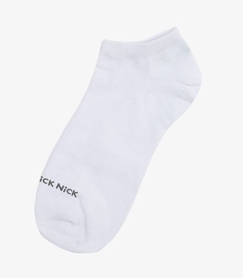 Kit 6 Pares De Meia Soquete Lisas Trick Nick Branco