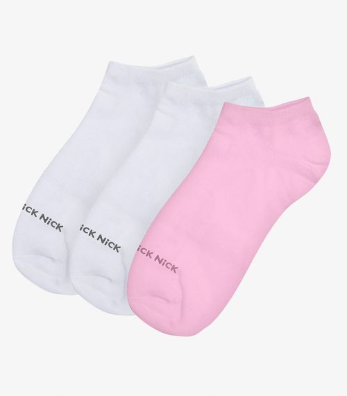 Kit 6 Pares De Meia Soquete Lisas Trick Nick Sortido