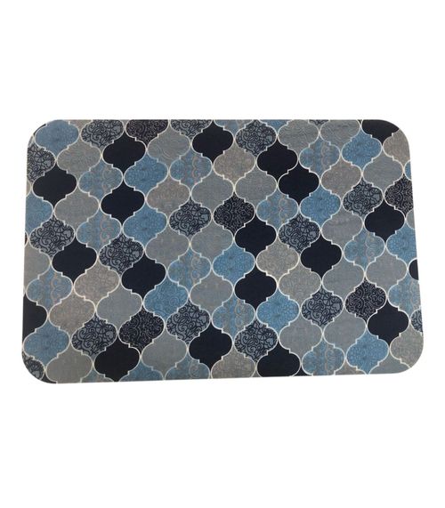 Tapete Cozinha Base Antiderrapante Tapetes Junior Azul