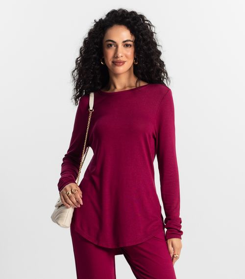 Blusa Feminina Manga Longa Rovitex Vermelho