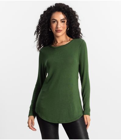 Blusa Feminina Manga Longa Rovitex Verde
