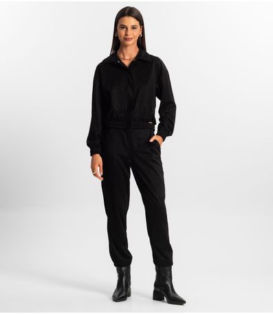 Calça Suede Feminina Rovitex Preto