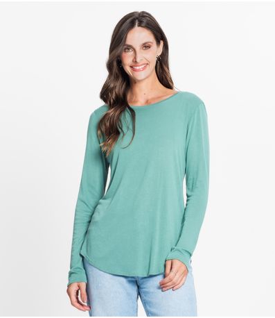 Blusa Feminina Manga Longa Rovitex Verde