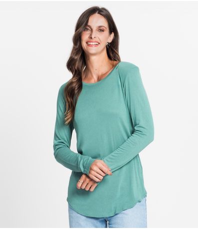 Blusa Feminina Manga Longa Rovitex Verde