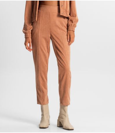 Calça Suede Feminina Rovitex Marrom