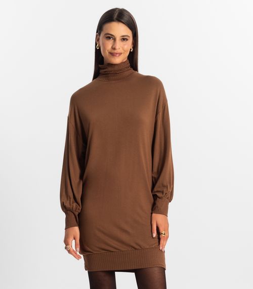 Vestido Feminino Curto Rovitex Marrom
