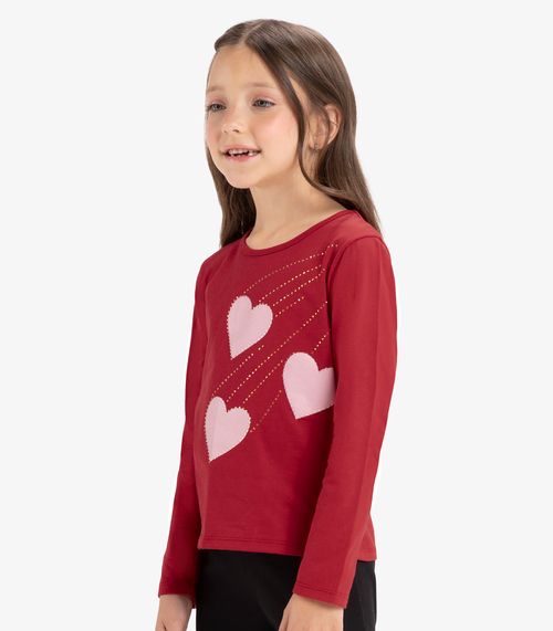 Blusa Manga Longa Rovi Kids Vermelho